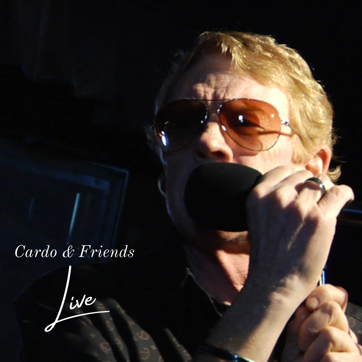 Richard performing on stage